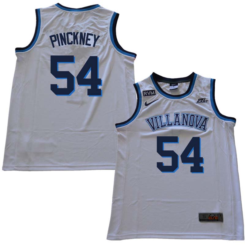 2018 Men #54 Ed Pinckney Willanova Wildcats College Basketball Jerseys Sale-White - Click Image to Close